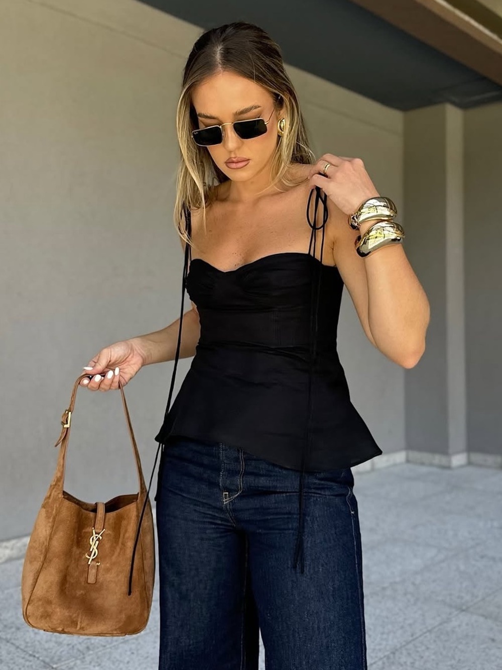 VIRAL NEW ZARA BUSTER BOW TOP SIZE L